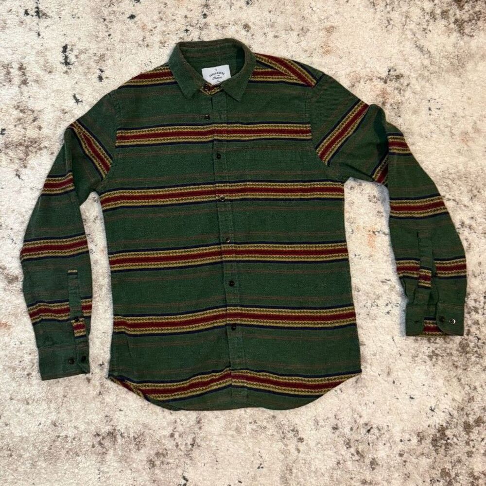 Portuguese Flannel Striped Button-Up